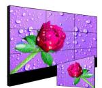 500nits RS232 55in Slim Bezel LCD Panel For Advertisement