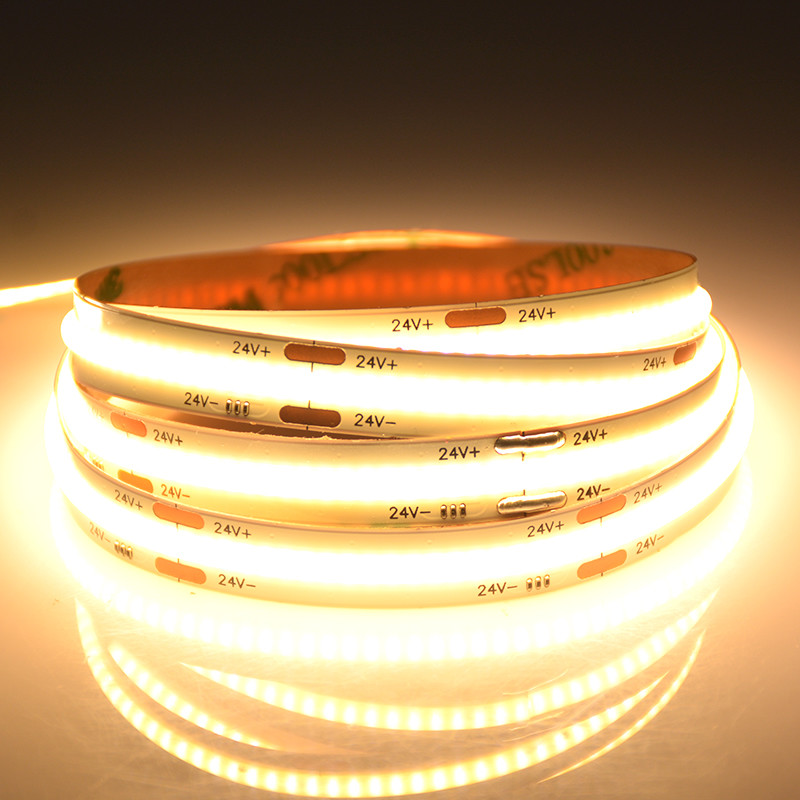 cri>90 good color consistency warm white,nature white,cool white color bendable cob led strip
