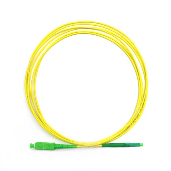 Simplex G652D G657A Fiber Optic Patch Cord SC APC To LC APC 2mm 3mm PVC LSZH