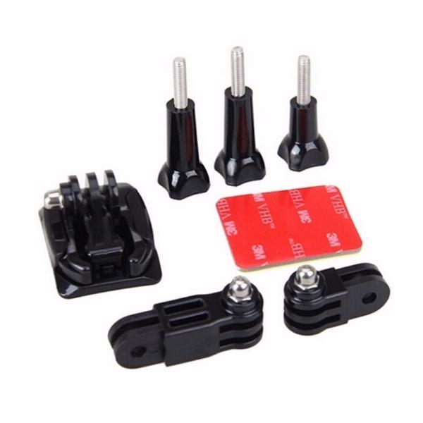Helmet Side Mount Kits 3 Way Adjustable Pivot Arms Flat Base 3M VHB For Xiaomi