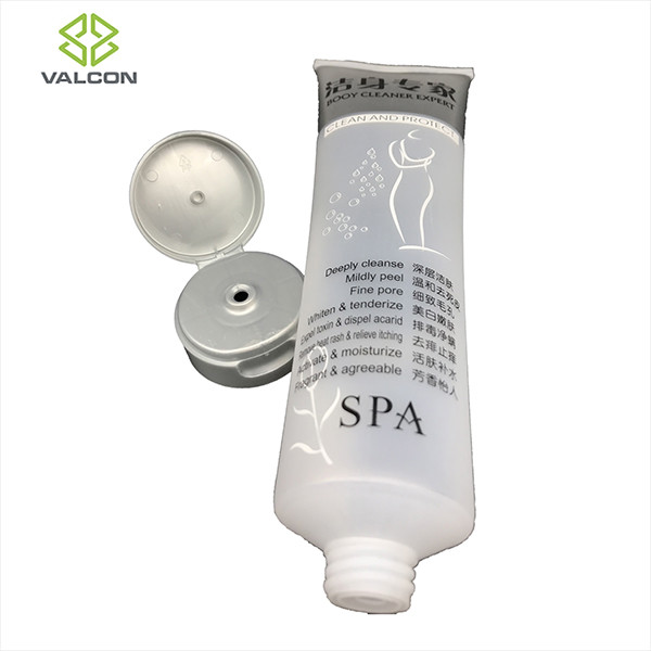 Grey Empty Ointment Tubes Diameter 50 MM Flip Cap For Body Cleaner