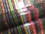 0.15mm Thickness Ethnic Style Printed TPU Leather Anti Mildew For Coats / Bags