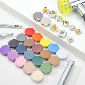 China Decorative Accessories Round Press Zinc Alloy Custom Metal Snap Buttons For Clothes wholesale