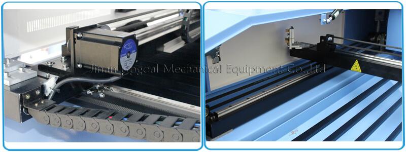 Yako stepper motor and Hiwin linear square guide rail and 3M belt transmission