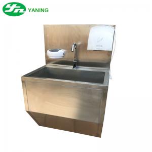 China One Person Stainless Steel Medical Hand Wash Sink With Hand Dryer For Food Industry wholesale