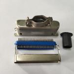 180 Degree 50 Pin Male DDK Centronic Solder Pin Connector T Shape Metal Hood MD