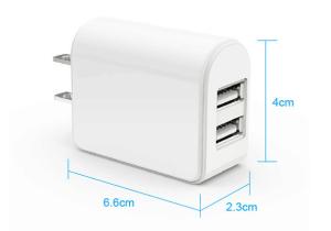 China mini dual usb travel charger 5V 1A 2.1a usa plug wholesale