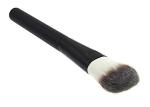Angled Round Concealer Blending Brush Synthetic Hair Black Handle