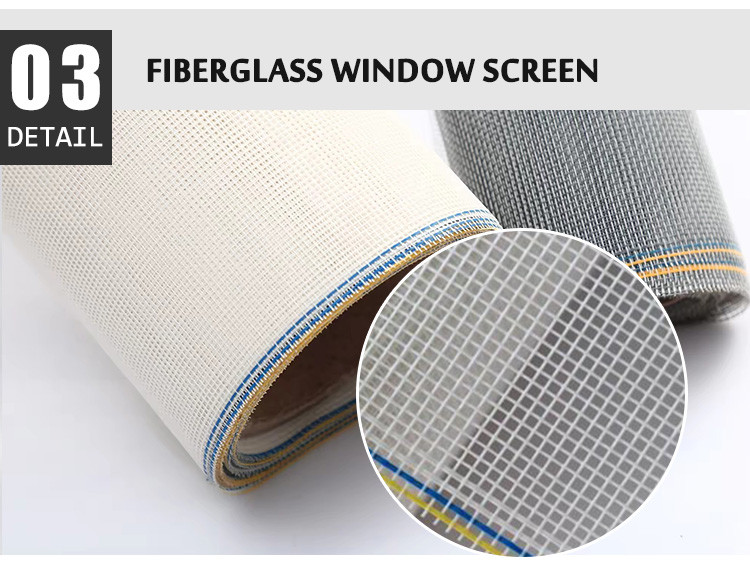 Customized Fiberglass Mosquito Net Roll Screen Net Fiberglass Insect Screen For Windows