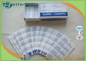China Disposable Sterile Stainless Steel Blood Lancet Blood Sample Collection Needle Asepsis Blood Collector Size S &amp; L wholesale
