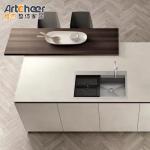 PVC Membrane Door Panel Surface Treatment Kitchen Cabinet Set in Modern Italian