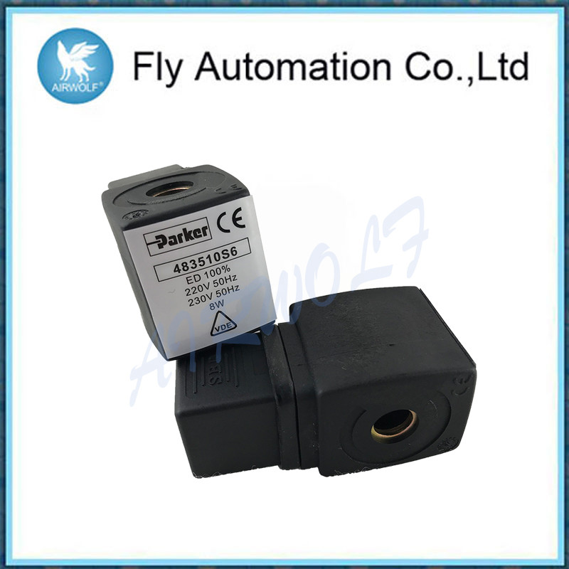 Parker Coil 483510S6 Black Pulse Jet Valves Plastic 220V Solenoid Valve Coil