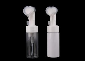 China 150ml 120ml PET Foam Pump Bottle With Heart Shape Brush wholesale