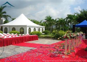 China White PVC Fabric Pagoda Tents Large Capacity Tent Clear Windows 6m * 6m wholesale
