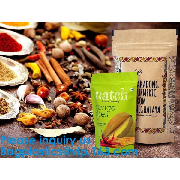 Custom Print Biodegradable Foil Packaging Soft Zipper Stand Up Bottom Gusset Plastic Drinking Pouches Bags With Straws