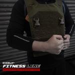 1000D Nylon Cordura Coyote Brown Strength Training Weighted Vest Workout 11x14"
