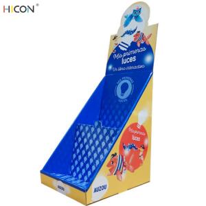 China 2-Tired Blue Cardboard Custom Counter Display Boxes for Retail Store wholesale