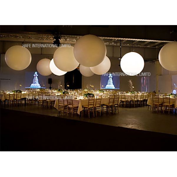 Metal Halide Inflatable Lighting Decoration , 300 CM Hanging Ball Inflatables Remote Control