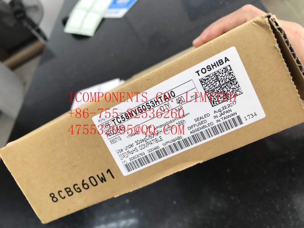 TC58NVG0S3HTA00 KIOXIA NAND Flash Parallel 3.3V 1G-bit 128M x 8 48-Pin TSOP-I