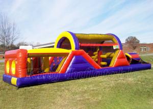 China Inflatable Bounce House Obstacle Course PVC Sport Game Obstacle Course For Adults wholesale