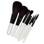8pcs Face And Eye Makeup Brush Set Aluminum Ferrule ISO 22716