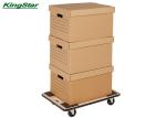 Timber Wood Moving Dolly With 4 Swivel Wheel And Square Anti Slip Pad