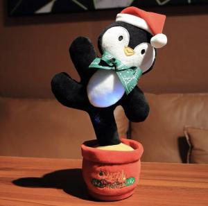China EN71-1-2-3 Christmas Light Up Singing Animal Toys For Kids on sale