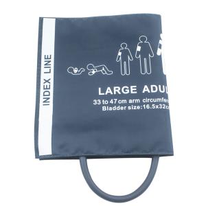 China Adult NIBP Cuff Long Large Single Tube NIBP Cuff 33-47cm Nylon Cuff Reusable Blood Pressure Wrist Cuff on sale