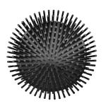 Anti Erosion Round Aluminum Heat Sink Extrusion Dia 133mm For 50W LED