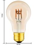 A19 A60 Decorative Outdoor LED Light Bulbs E27 Spiral Filament Bulb Dimmable 4w