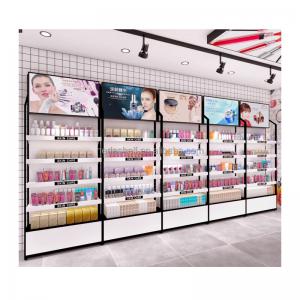 China Acrylic Cosmetic Display Rack For Nail Polish Perfume Retail Mascara Shop Counter Stand wholesale