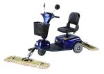 Wet And Dry Electric Floor Sweeper , Floor Cleaner Machine Convenient