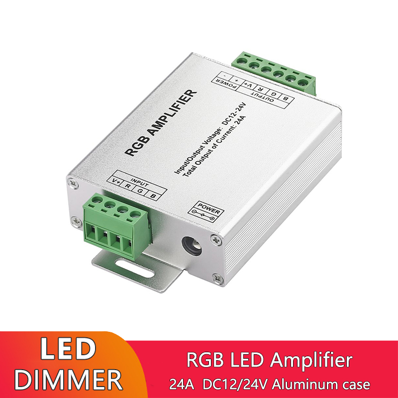 Synchronization Power LED Strip Amplifier DC 12V DC 24V For LED Strip Light