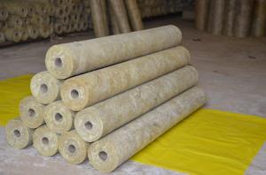 China Thermal stonewool Pipe Insulation Light Weight Thickness 25mm - 100mm wholesale