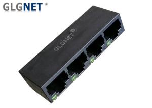 China Through Hole Multi Port Rj45 Jack Connector For Industrial Process Control wholesale