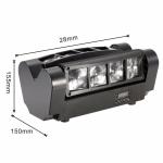 LED Graphic Display Mini Beam Spider Moving Head Light Adjustable Speed Strobe