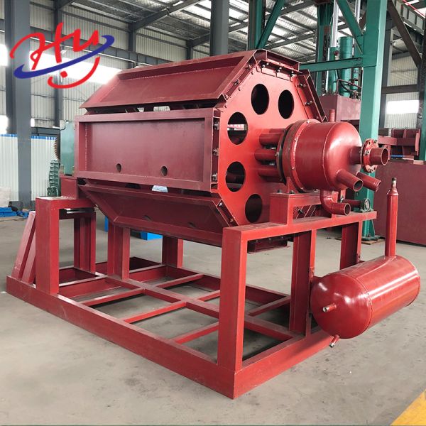 Wood Chips Multi Side Rotating Egg Tray Machine 7000pcs/H