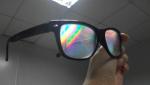 PC Plastic Frame 3D Fireworks Glasses Professional 0.06mm Laser Lenses