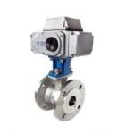 Grat Normal Temperature Stainless Steel Small Flow Control Electric Ball Valve