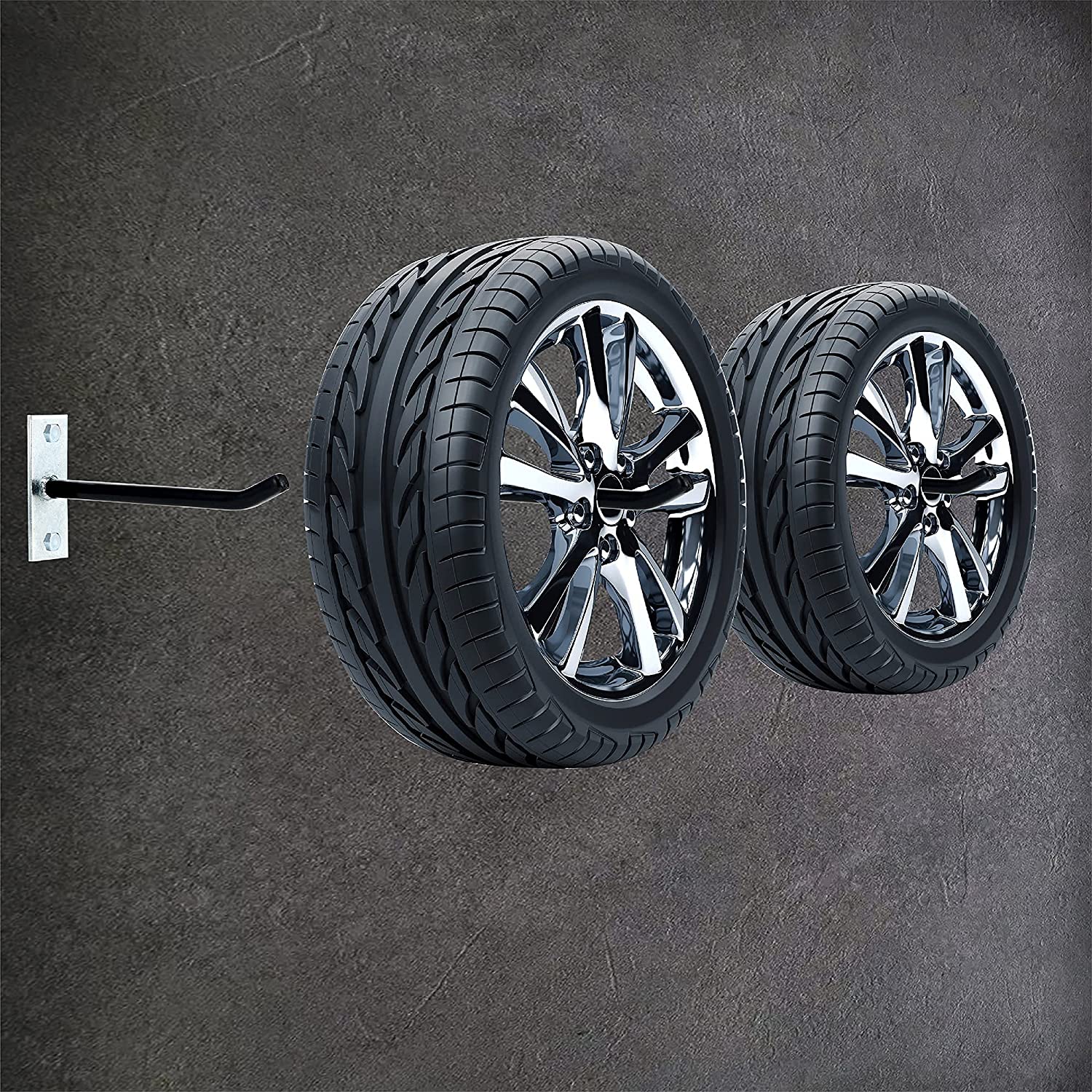 Coated PVC Hose Rim Holder Set Wall Mount for Car Rims Powder Coating Tyre Holder