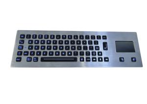 China Water Resist Illuminated Metal Keyboard Front Mounting EMC Emission wholesale