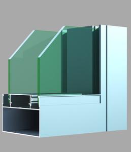 China 6063-T5 Aluminum Door Profile Heat Insulation Strong Wind Pressure Resistance wholesale