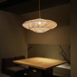 UFO Shades Rattan Lamp Creative Chinese Style Pendant Lights Suspension wicker