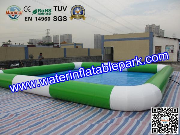 Amusement Park Square Inflatable Water Pool Facilities 7m x 7m