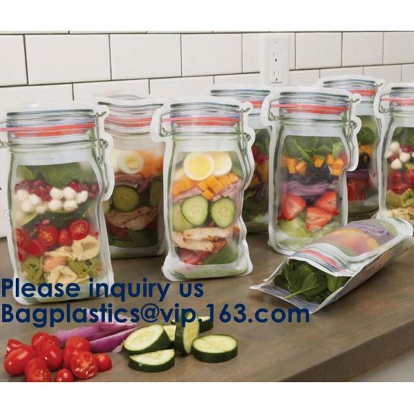 Custom Print Biodegradable Foil Packaging Soft Zipper Stand Up Bottom Gusset Plastic Drinking Pouches Bags With Straws