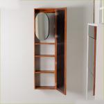 NC Painting E1 MDF Cheval Mirror Teak Wooden Bathroom Storage
