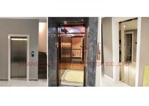 China Stainless Steel 304 Residential Home Elevators Translucent Rated Load 400kg wholesale