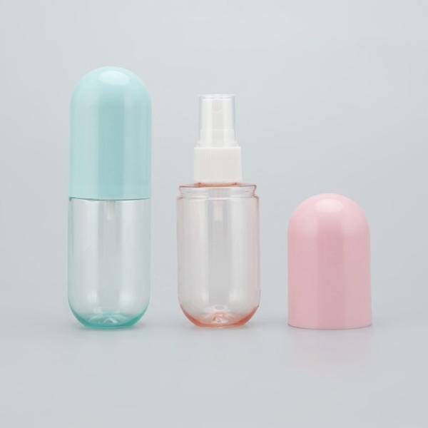 40/60ml PUMP SPRAYER PET Capsule Spray Bottle in Lovely Color for Portable