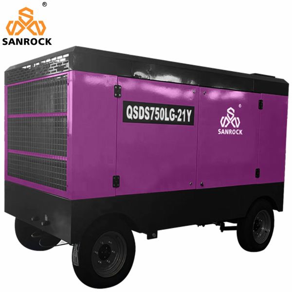 Mining Rotary Screw Portable Diesel Air Compressor