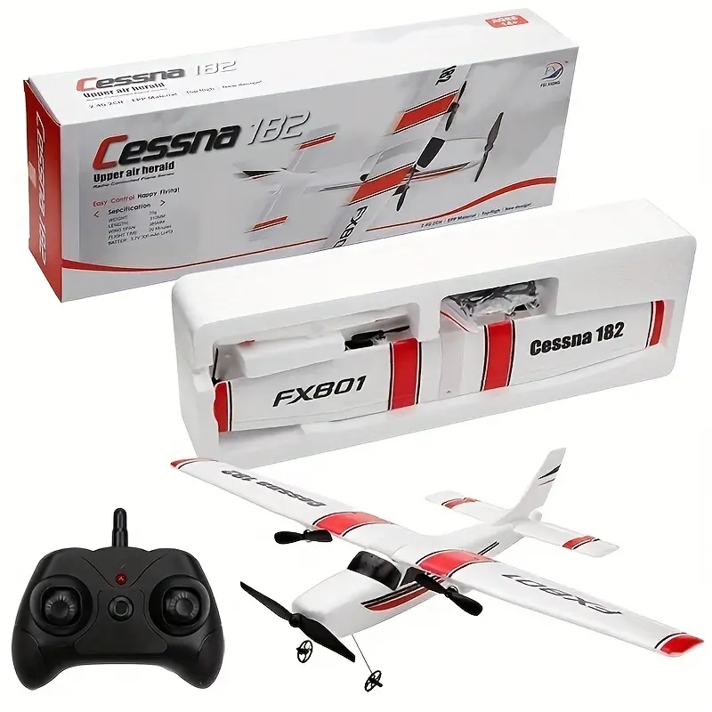 Fx-801 Rc Plane Epp Foam Glider Airplane Gyro 2.4g 2ch Rtf Remote Control Wingspan Aircraft for WHITE Style EPP Aircraft